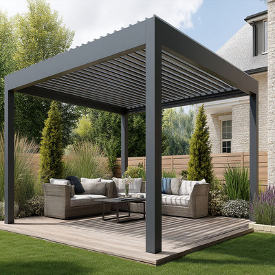Alluminio Bioclimatica Motorizzata Aluminum Pergola for Outdoor Use